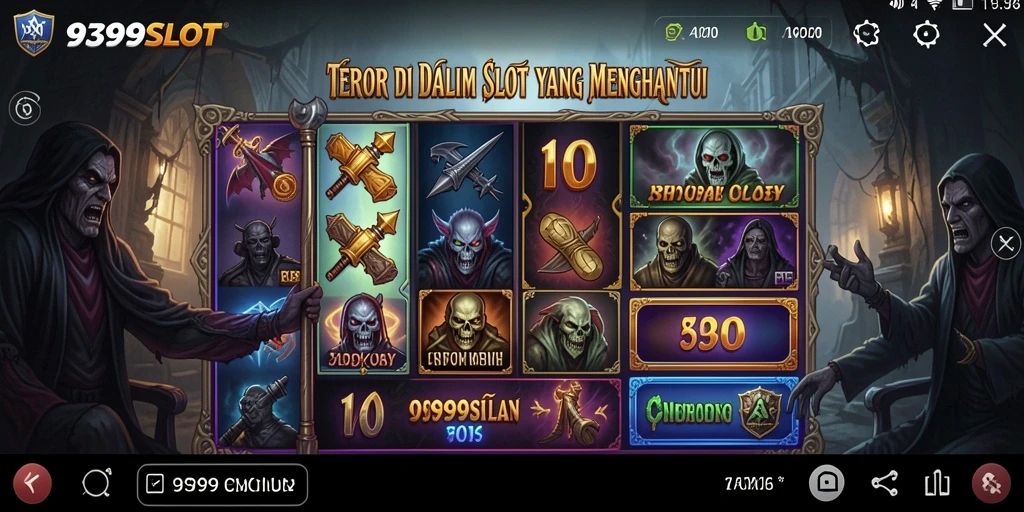 Screenshot gameplay 9399SLOT menampilkan suasana yang mencekam dan menantang.
