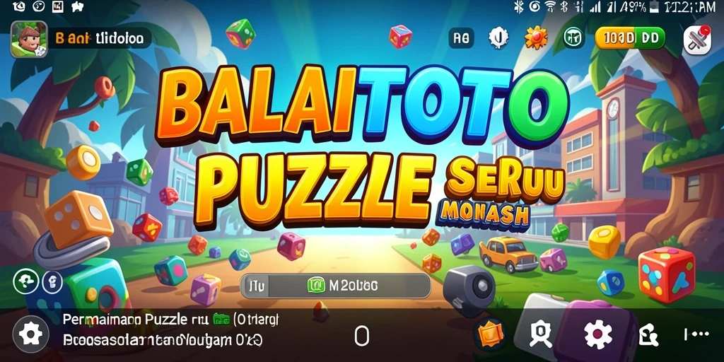 Screenshot gameplay BALAITOTO menunjukkan tantangan Puzzle yang seru.