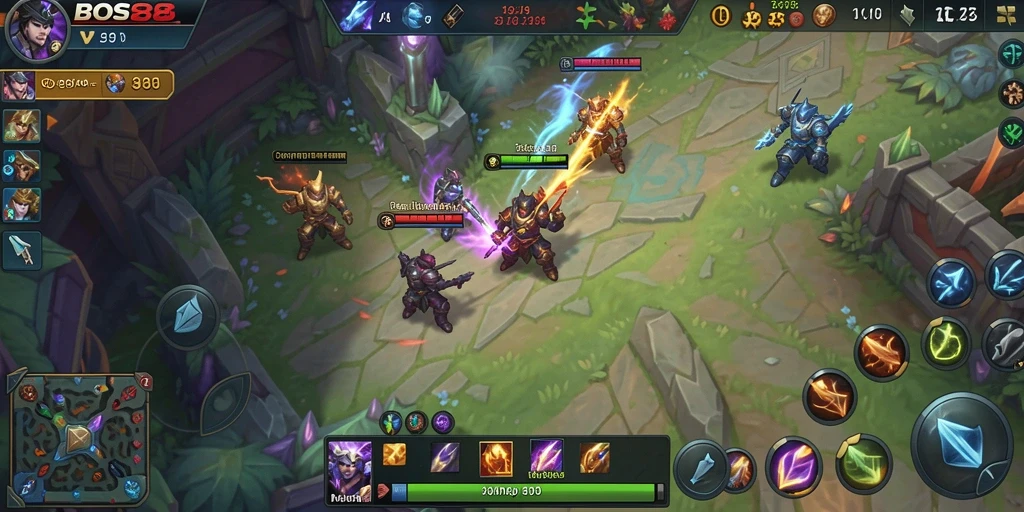 Gameplay seru BOS88 dengan aksi tim yang dinamis.
