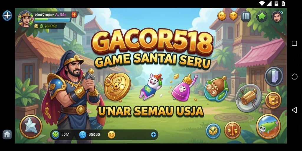 Tampilan gameplay seru di GACOR518 dengan desain yang menarik.