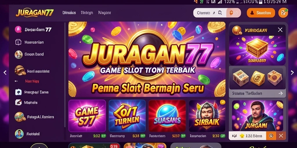 Tampilan permainan Slot JURAGAN77 yang menakjubkan.