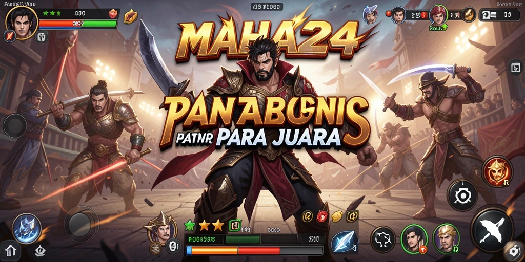 Tampilan penuh aksi dalam gameplay Fighting di MAHA24.