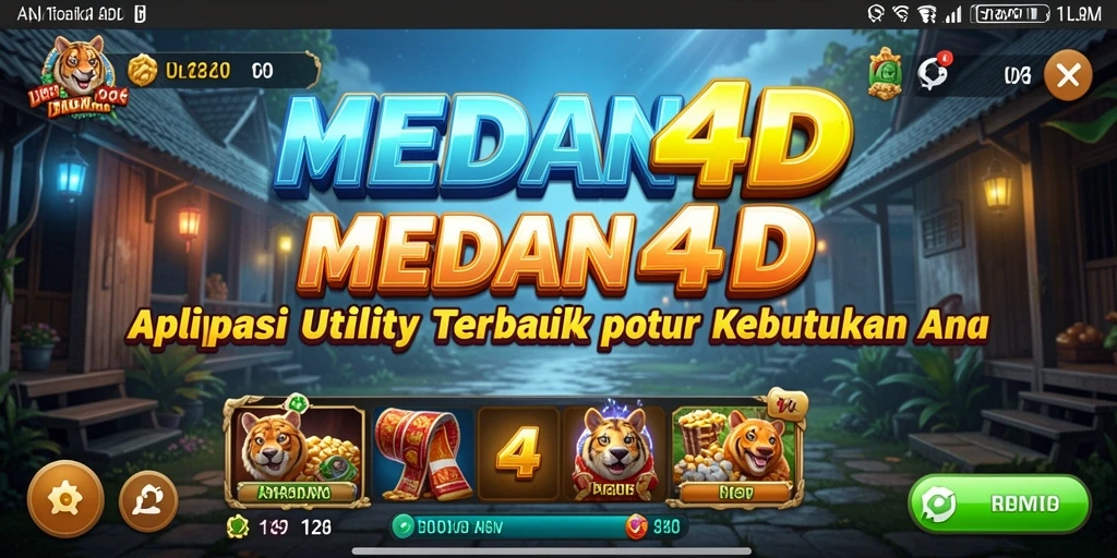 Tangkapan layar utama MEDAN4D menampilkan alat optimalisasi perangkat.