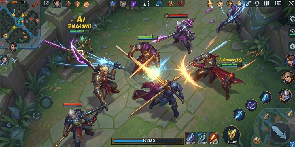 Tampilan gameplay strategi menegangkan di MLBB8.