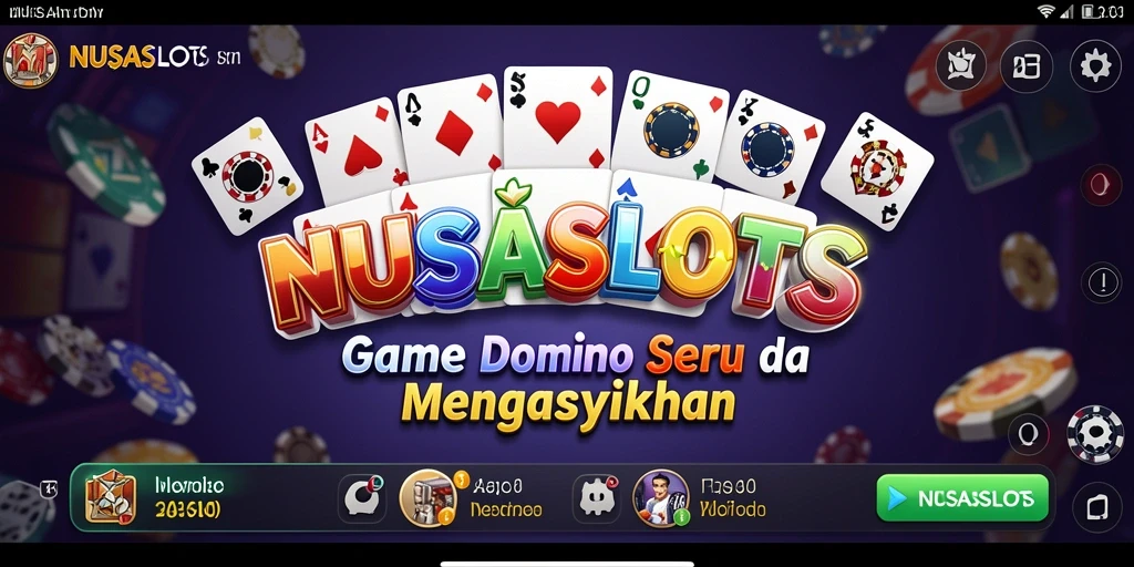 Tampilan gameplay Domino yang seru dan menantang di NUSASLOTS.