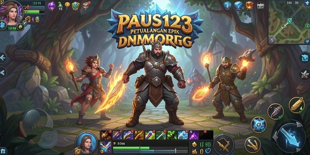 Screenshot PAUS123 menampilkan gameplay menarik dalam dunia MMORPG.