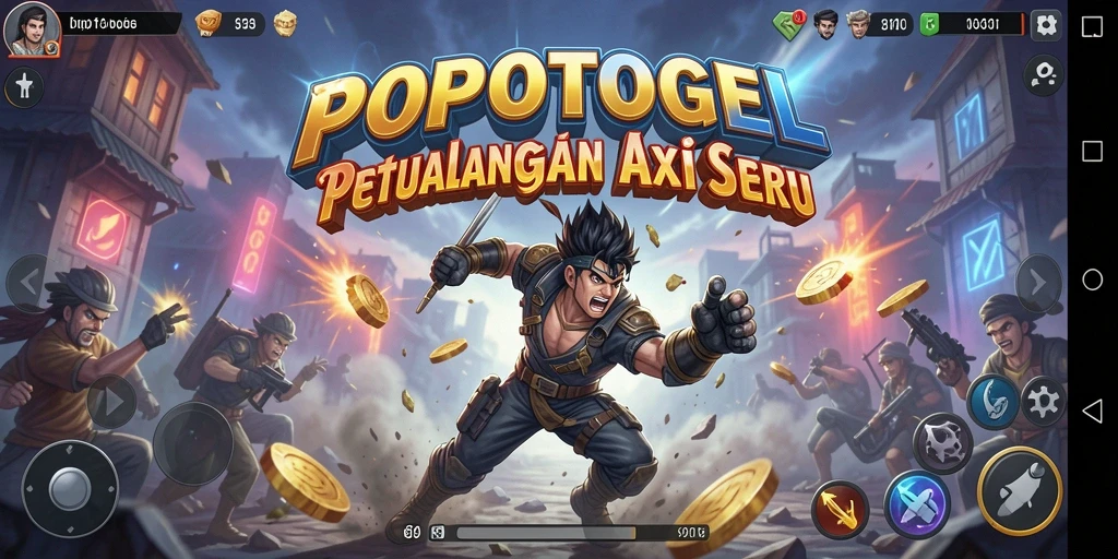 Screenshot menampilkan aksi seru dalam game POPOTOGEL.