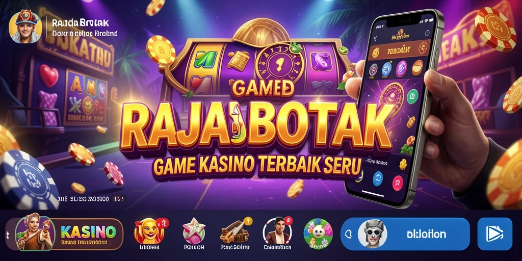 Tampilan screenshot utama RAJABOTAK menampilkan gameplay Kasino yang menarik.