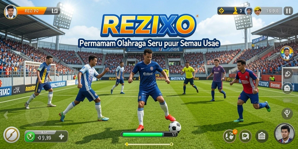 Tampilan gameplay seru dan interaktif di REZIXO.