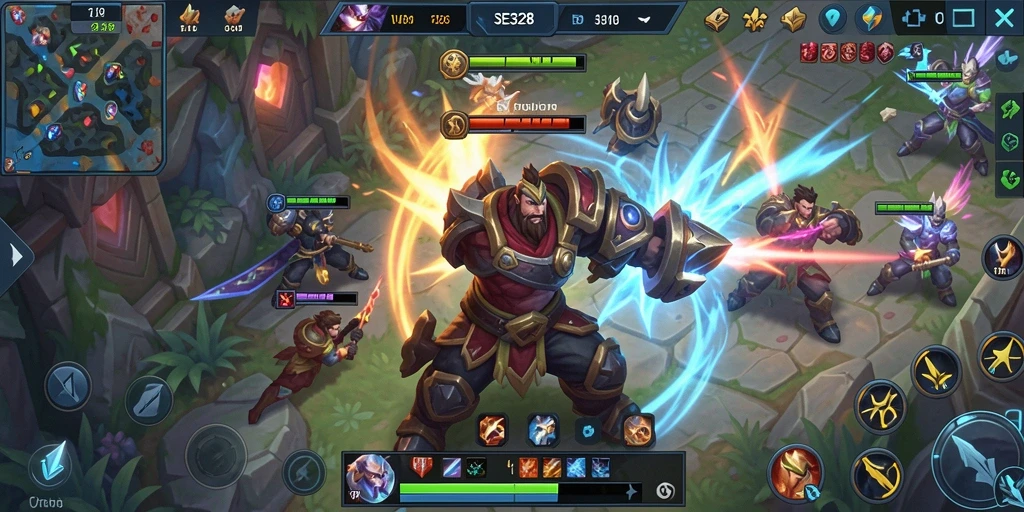 Gameplay SE328 yang seru dan menantang dalam pertempuran MOBA.