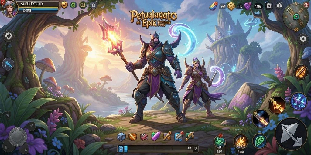 Gameplay SUBURTOTO menampilkan aksi seru dan petualangan mendalam.