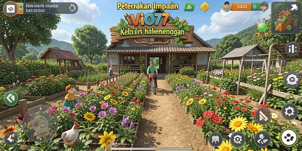 Tampilan gameplay VIO77 yang menarik dalam dunia pertanian.